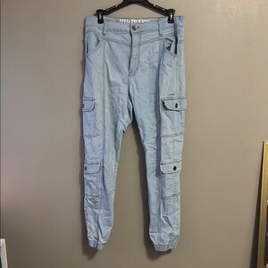 Light Blue Cargo Pants